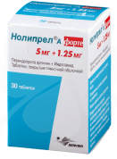 Нолипрел А форте таблетки 5+1,25 мг № 30