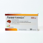 Леветинол таблетки п/обол. 500 мг № 30