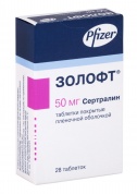 Золофт таблетки покрытые оболочкой 50 мг № 28