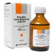  Токоферола ацетат (витамин Е) флакон-капельницы 10% , 50 мл