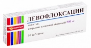 Левофлоксацин таблетки покрыт.плен.об. 500 мг № 10 Рафарма
