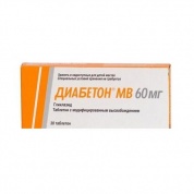 Диабетон МВ таблетки 60 мг № 30