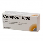  Сиофор 1000 таблетки 1000 мг № 60