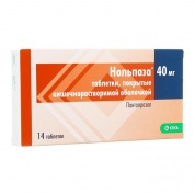 Нольпаза таблетки 40 мг № 14