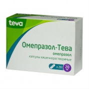 Омепразол-Тева капсулы кишечнорастворимые 20 мг № 28 
