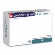  Диротон Плюс капсулы с модифицированным высвобождением 1,5 мг+20 мг № 28