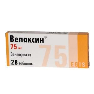 Велаксин таблетки 75 мг № 28