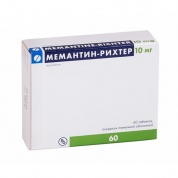 Мемантин-Рихтер 10 мг таблетки покрытые пленочной оболочкой № 60 