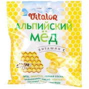 Виталор леденцовая карамель с витамином С со вкусом Альпийского меда 60 г