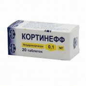 Кортинефф таблетки 0.1 мг № 20