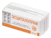 Эсциталопрам таблетки покрытые оболочкой 10 мг № 56