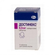 Достинекс таблетки 0.5 мг № 8