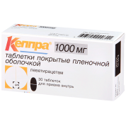 Кеппра таблетки п/обол. 1000 мг № 30