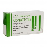 Аторвастатин-прана таблетки покрытые обол. 20 мг № 30