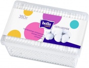 Ватные палочки "Bella cotton", в пластиковой коробочке № 350 шт.