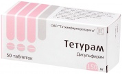 Тетурам таблетки 150 мг № 50 ТХФ