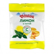 Виталор леденцовая карамель с витамином С со вкусом Лимона с мятой 60 г