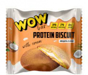 Печенье протеиновое WOWBAR с начинкой со вкусом кокос-миндаль 40г 