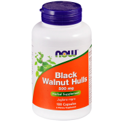 NOW Black Walnut Hulls - Экстракт черного ореха