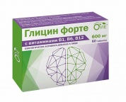 Глицин форте Ovie с витаминами В1, В6, В12 таблетки 600 мг № 60