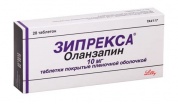 Зипрекса таблетки п/обол. 10 мг № 28