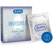  Презервативы Дюрекс Invisible extra lube № 3