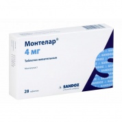 Монтелар таблетки жевательные 4 мг № 28