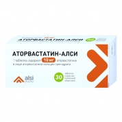 Аторвастатин-Алси таблетки покрытые обол. 10 мг № 30