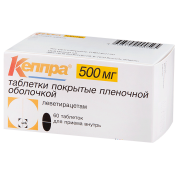Кеппра таблетки п/обол. 500 мг № 60