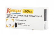 Кеппра таблетки п/обол. 500 мг № 30