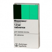 Мирапекс таблетки 1 мг № 30