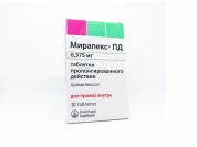 Мирапекс ПД таблетки 0,375 мг № 10