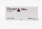 Лозап таблетки покрытые пленочной оболочкой 100 мг № 30