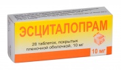 Эсциталопрам таблетки покрытые оболочкой 10 мг № 28