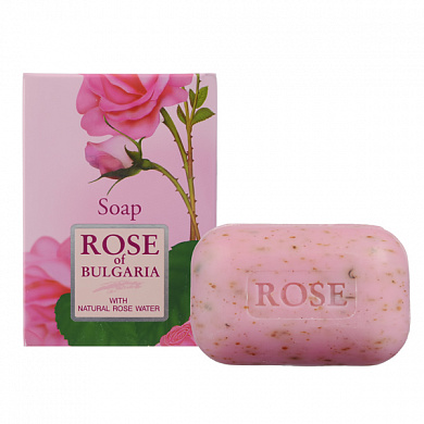 Мыло с частичками лепестков роз ROSE OF BULGARIA 100 г