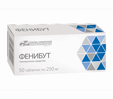 Фенибут таблетки 250 мг № 50 Усолье-Сибирское