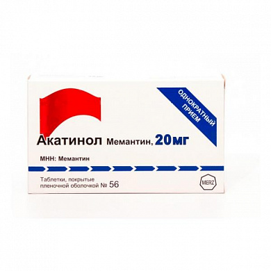 Акатинол Мемантин таблетки 20 мг № 56