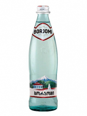  Вода Боржоми минеральная стекло 0,5 л