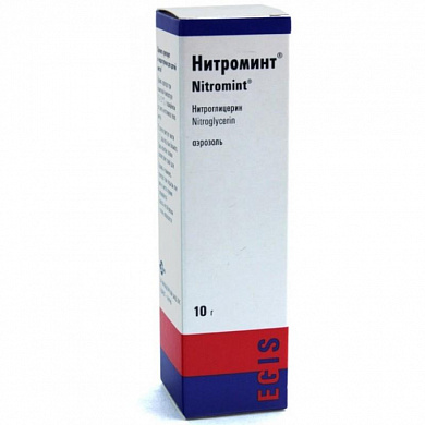 Нитроминт спрей подъязычный 0,4 мг/доза 180 доз 10 г
