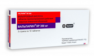 Вальпарин ХР таблетки пролонг. п/обол. 300 мг № 30