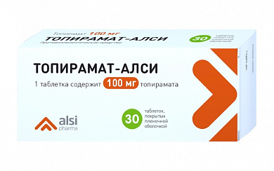 Топирамат таблетки 100 мг № 30