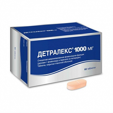  Детралекс таблетки 1000 мг № 60