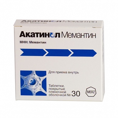 Акатинол Мемантин таблетки 10 мг № 30